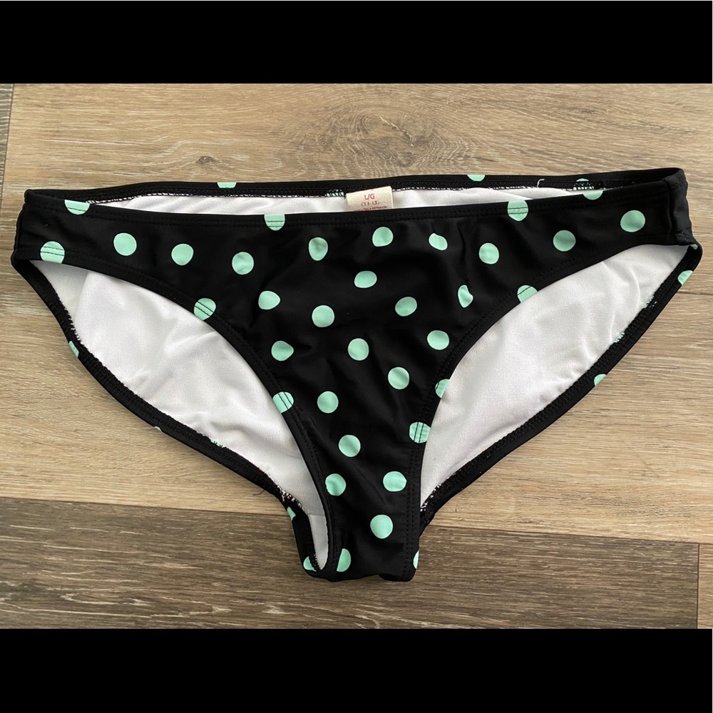Op Black and Mint Green Swimsuit Bottoms